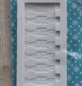 Alphabet moulds Siliconen mal   Tin Soldiers Border   AM0028