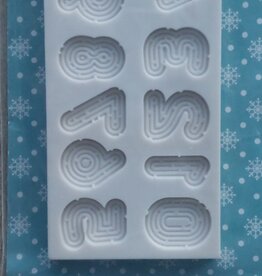 Alphabet moulds Siliconen mal Neon numbers  AM0229