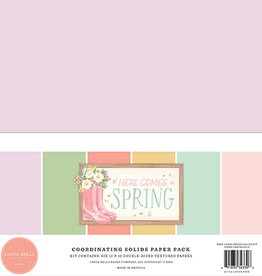 Echo Park Echopark  Here Comes Spring   Solids Kit  12 x12