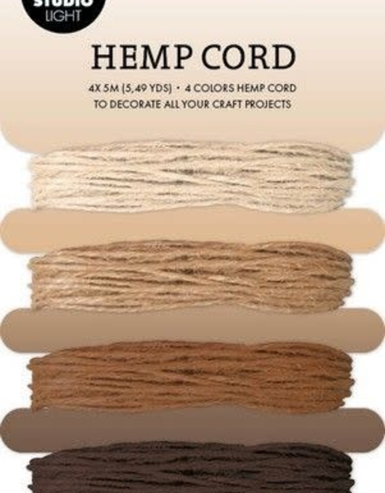 Studio Light Studio Light Hemp Cord Shades of brown Consumables nr.10 SL-ES-RIB10 85x141x10mm