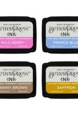 Spellbinders Spellbinders BetterPress Letterpress Mini Ink Pad Set 4 Nature Tones