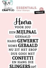 Studio Light Studio Light Clear Stamp Mijlpaal Essentials nr.623 CCL-ES-STAMP623 97x62x1mm