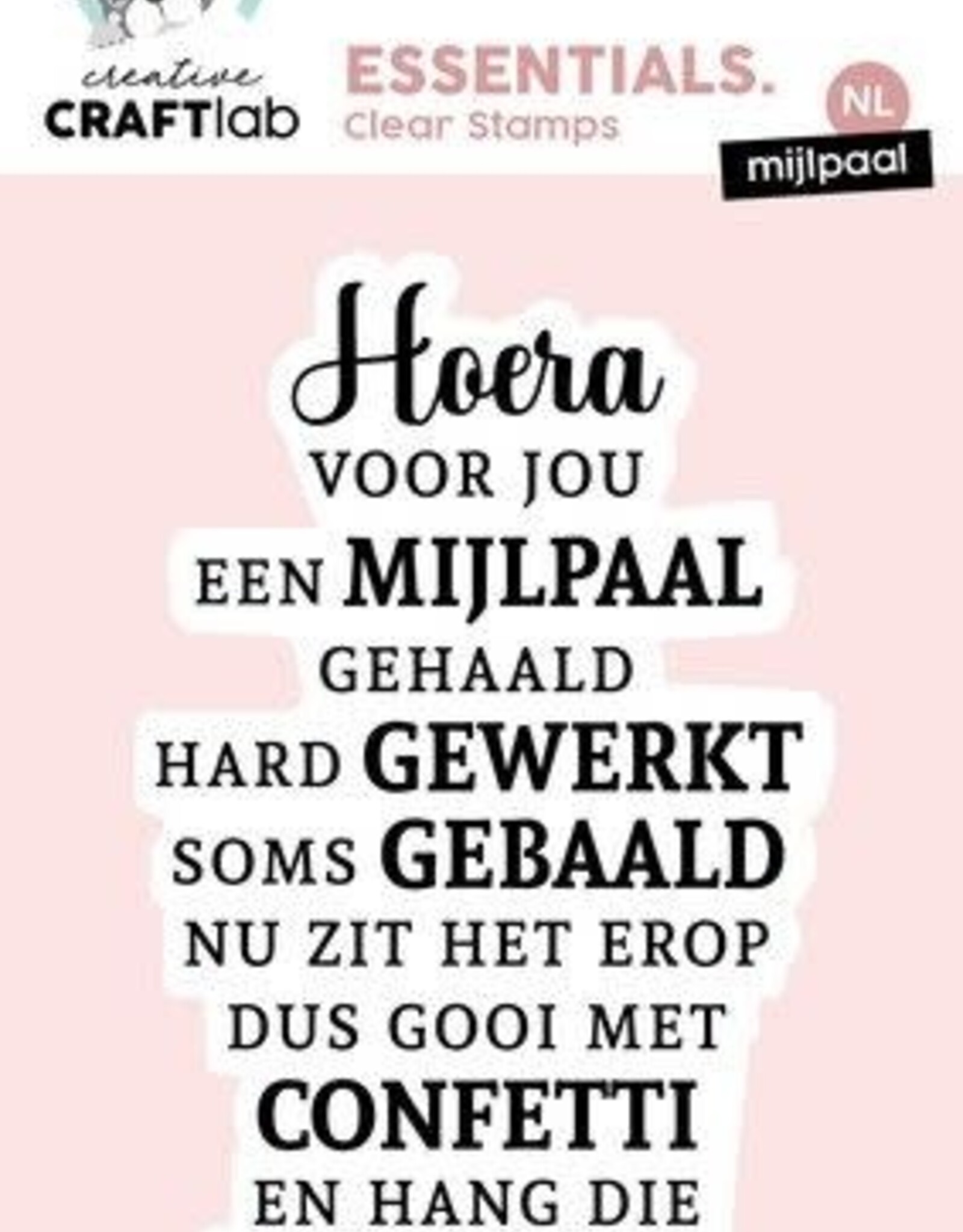 Studio Light Studio Light Clear Stamp Mijlpaal Essentials nr.623 CCL-ES-STAMP623 97x62x1mm