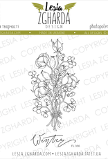 Lesia Zgharda Lesia Zgharda Design Stamp  Set "Winter bouquet of berries and cotton"  FL356