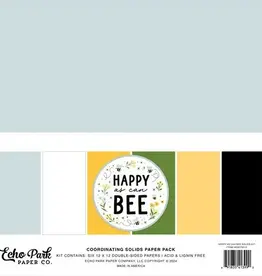 Echo Park Echo Park  Happy as can Bee  coordinating solids pack  12 x12