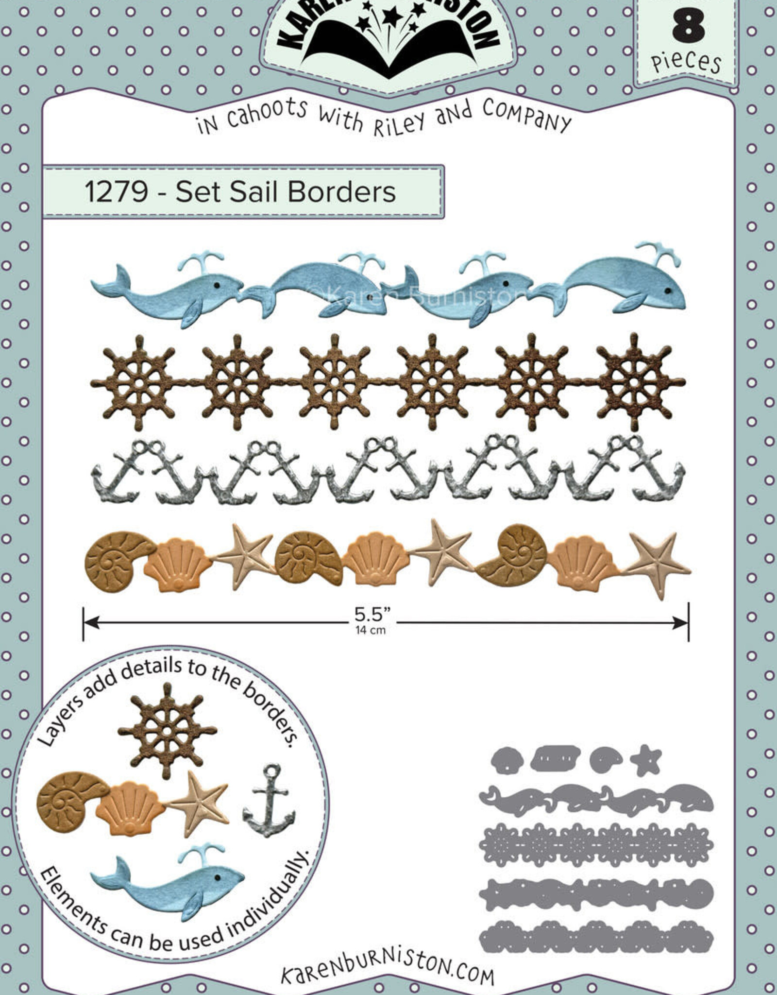 Karen Burniston Karen Burniston Set Sail Borders  1279