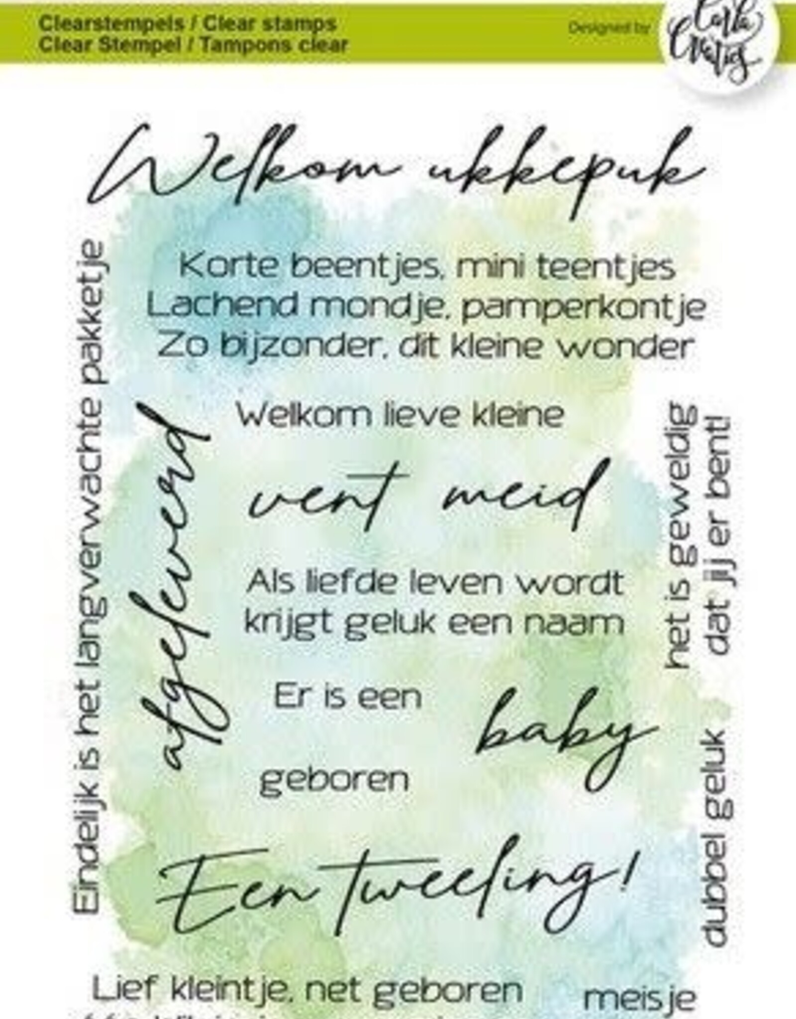 Craft Emotions CraftEmotions clearstamps A6 - Basics Tekst Baby ( NL) Carla Creaties