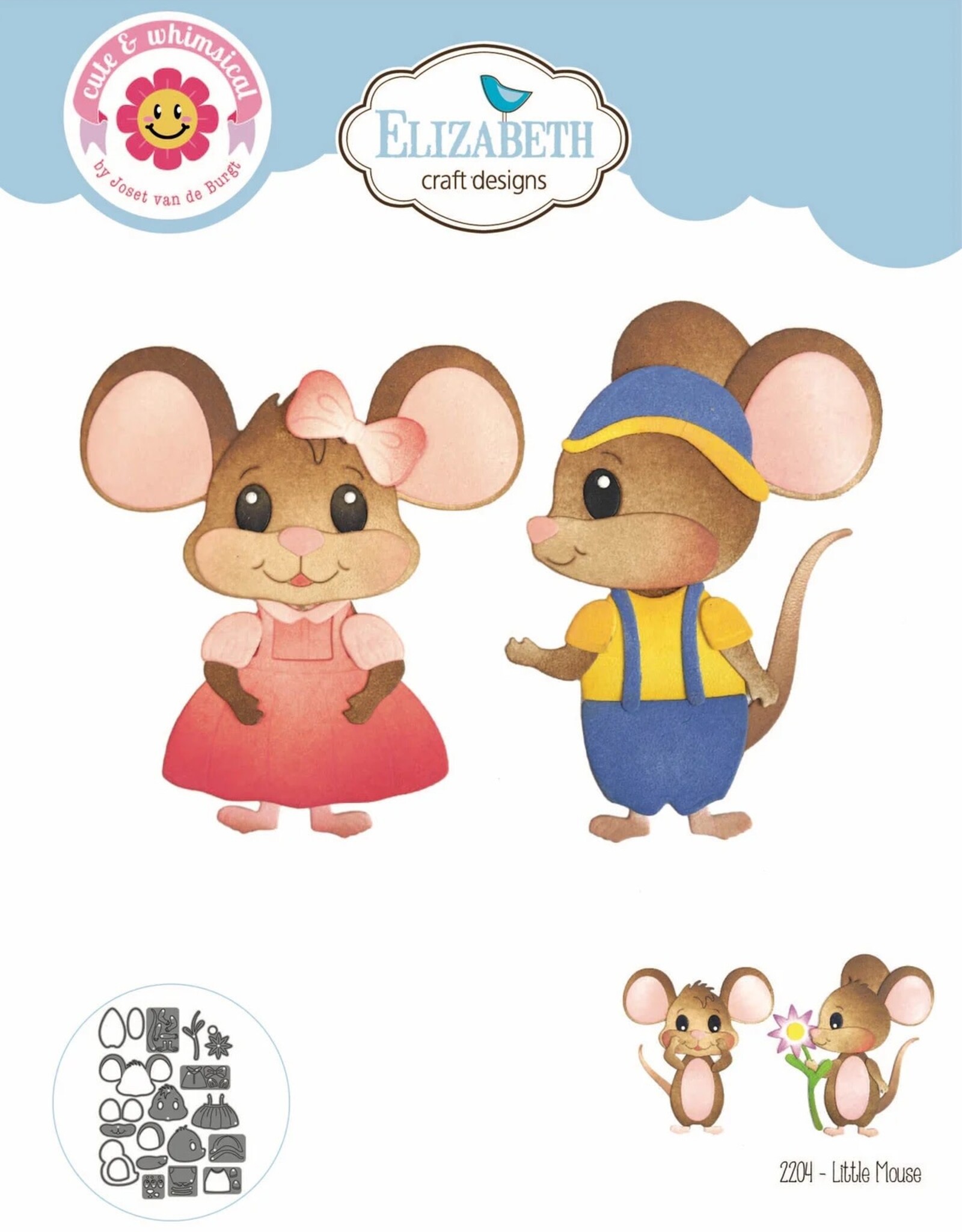 Elizabeth Craft Designs Elizabeth Craft Designs cute & Whimsical  Little Mouse 2204