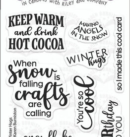 Karen Burniston Karen Burniston  Winter Hugs clear stamp CS007