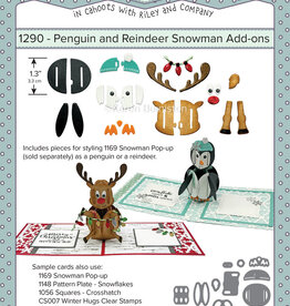 Karen Burniston Karen Burniston  Penguin and Reindeer Snowman Add-ons 1290