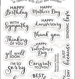 Karen Burniston Karen Burniston Bouquet Sayings  CS014