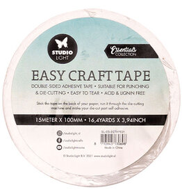 Studio Light Easy craft tape Doublesided adhesive Essential nr.01  SL-ES-ECTAPE01  10 m x 100mm