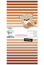 Studio Light Craftlab Unicolor Paper Pad Cookies Essentials nr.291   CCL-ES-UPP291
