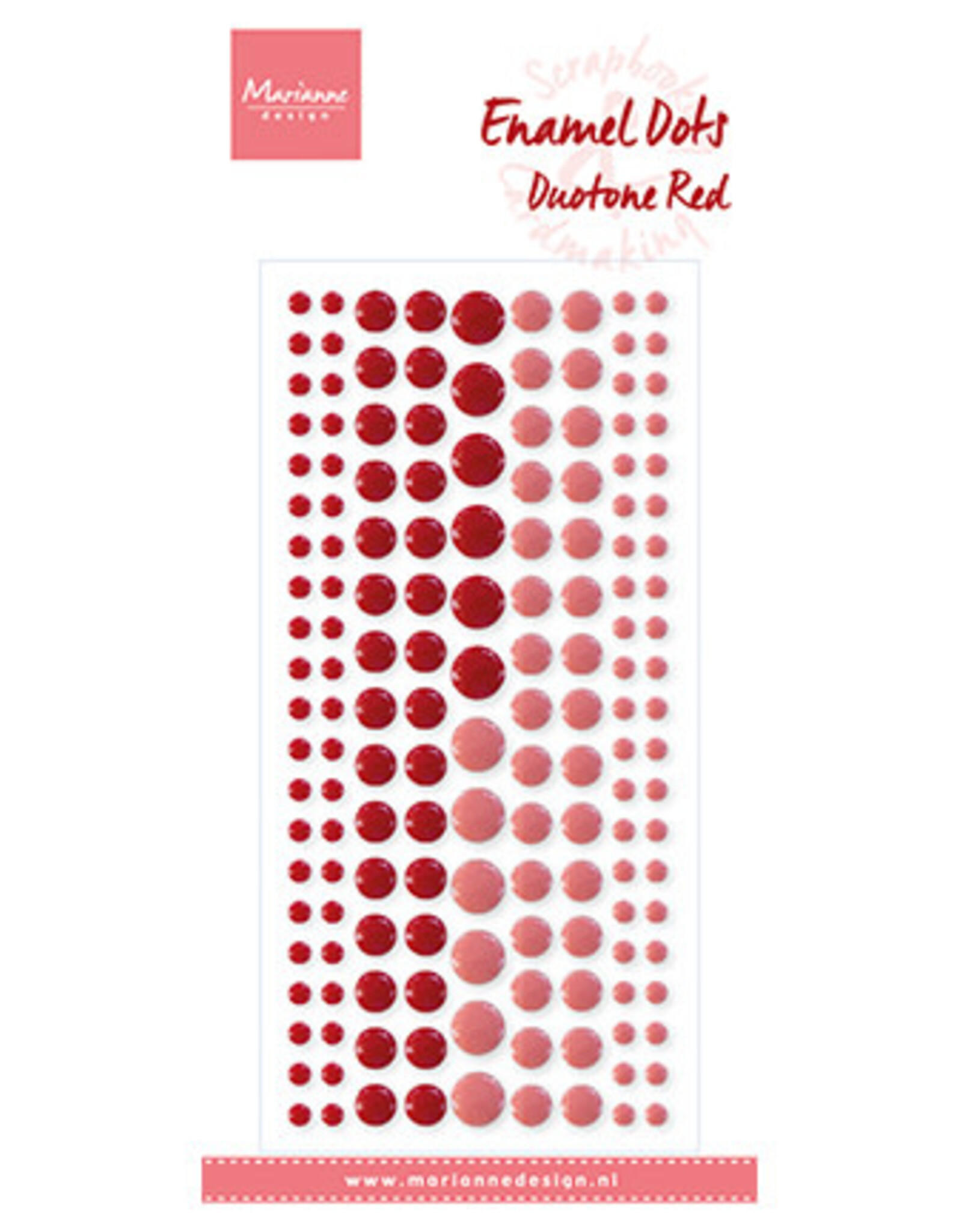 Marianne Design Marianne Design enamel dots Duotone Red PL4521