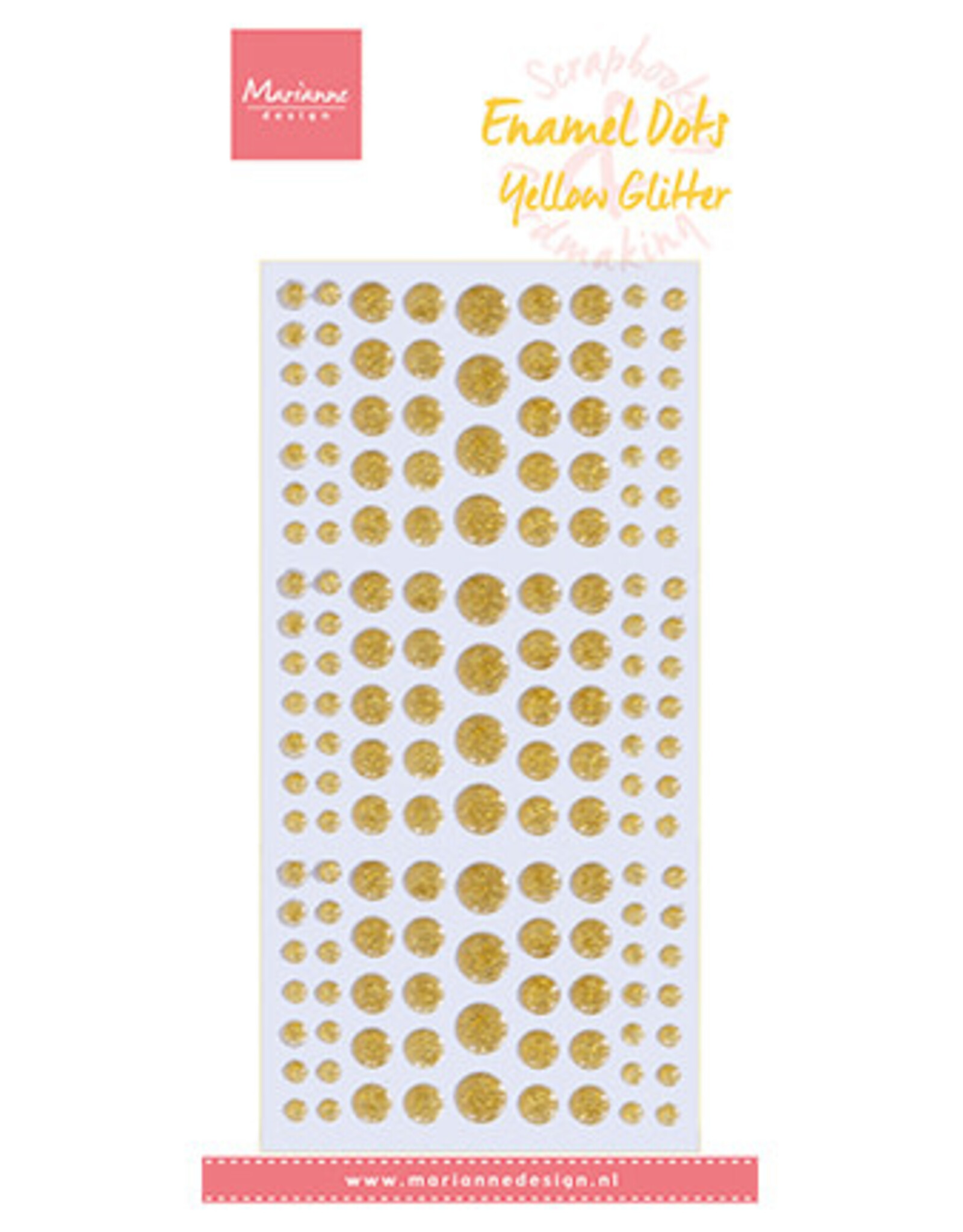 Marianne Design Marianne Design enamel dots Glitter Yellow PL4530