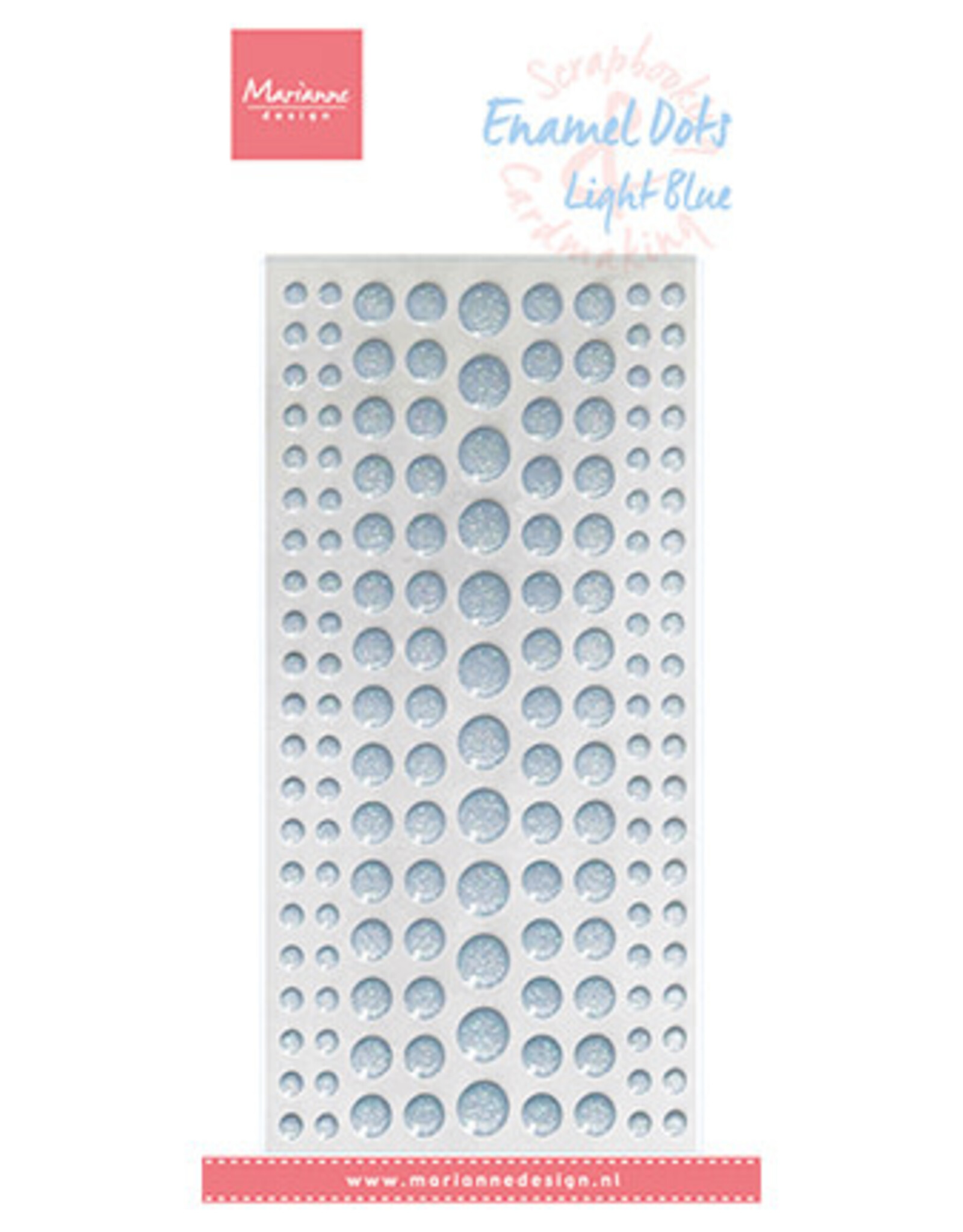 Marianne Design Marianne Design enamel dots Glitter Light Blue PL4526