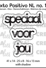 Crealies Crealies  Texto Positivo  Speciaal voor jou   POSNL122