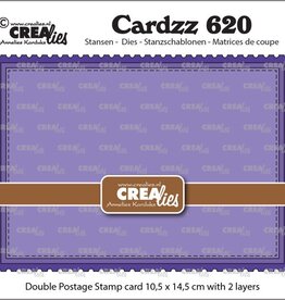 Crealies Crealies Cardzz  Double  Card Postzegel  no 620