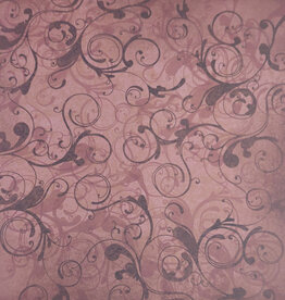 CreaMotion CreaMotion  Warm Red Deco Twirls   30.5 x 30.5