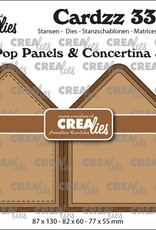 Crealies Crealies Cardzz stansen CLCZ 332, Twist & Pop A6, Panelen & Leporello & Miniboekje Huis