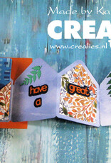 Crealies Crealies Cardzz stansen CLCZ 332, Twist & Pop A6, Panelen & Leporello & Miniboekje Huis