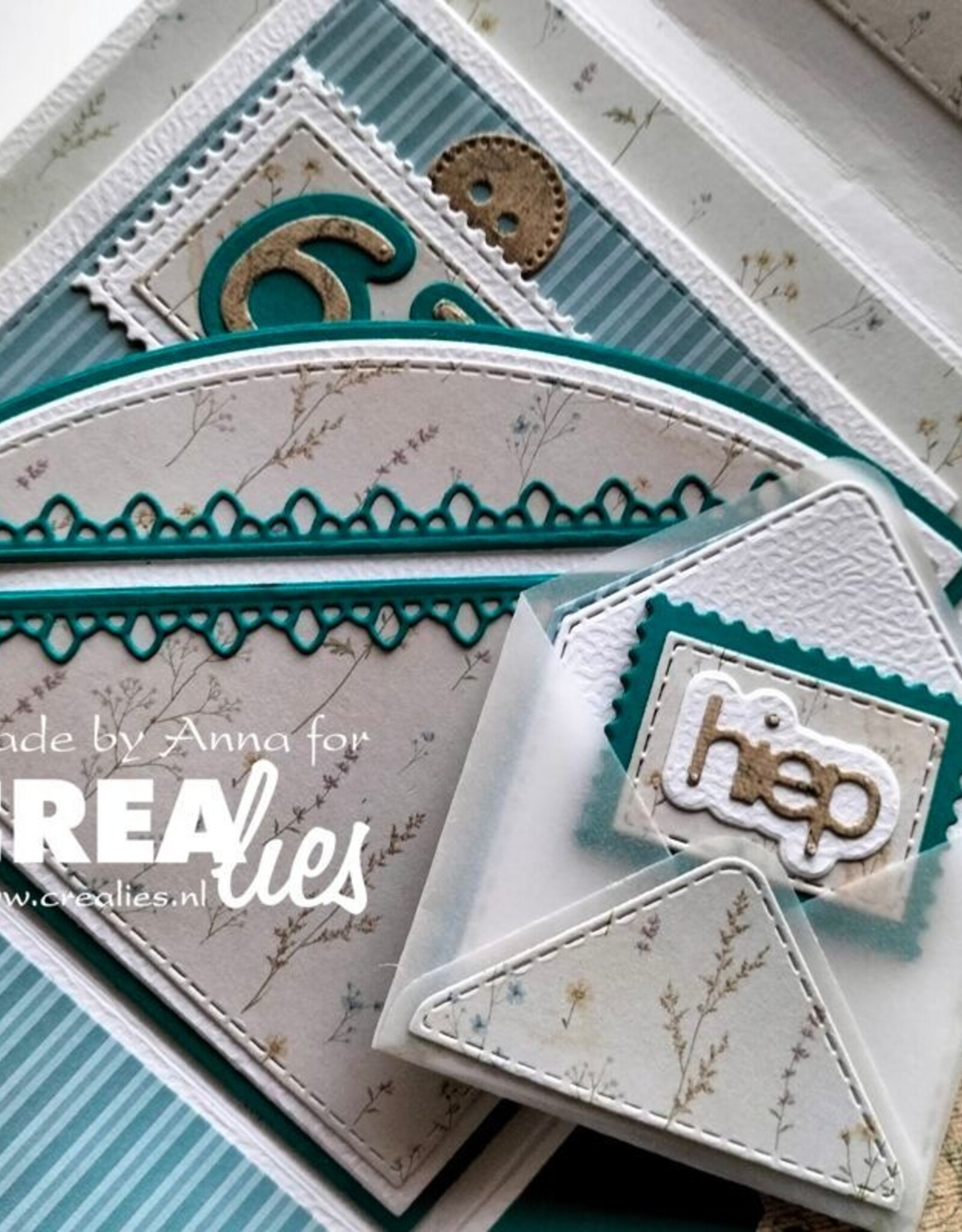 Crealies Crealies X-tra stansen CLXtra94, Open envelop