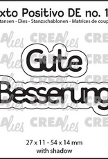 Crealies Crealies Texto Positivo Stanzschablonen no. 102, Gute Besserung  POSDE102