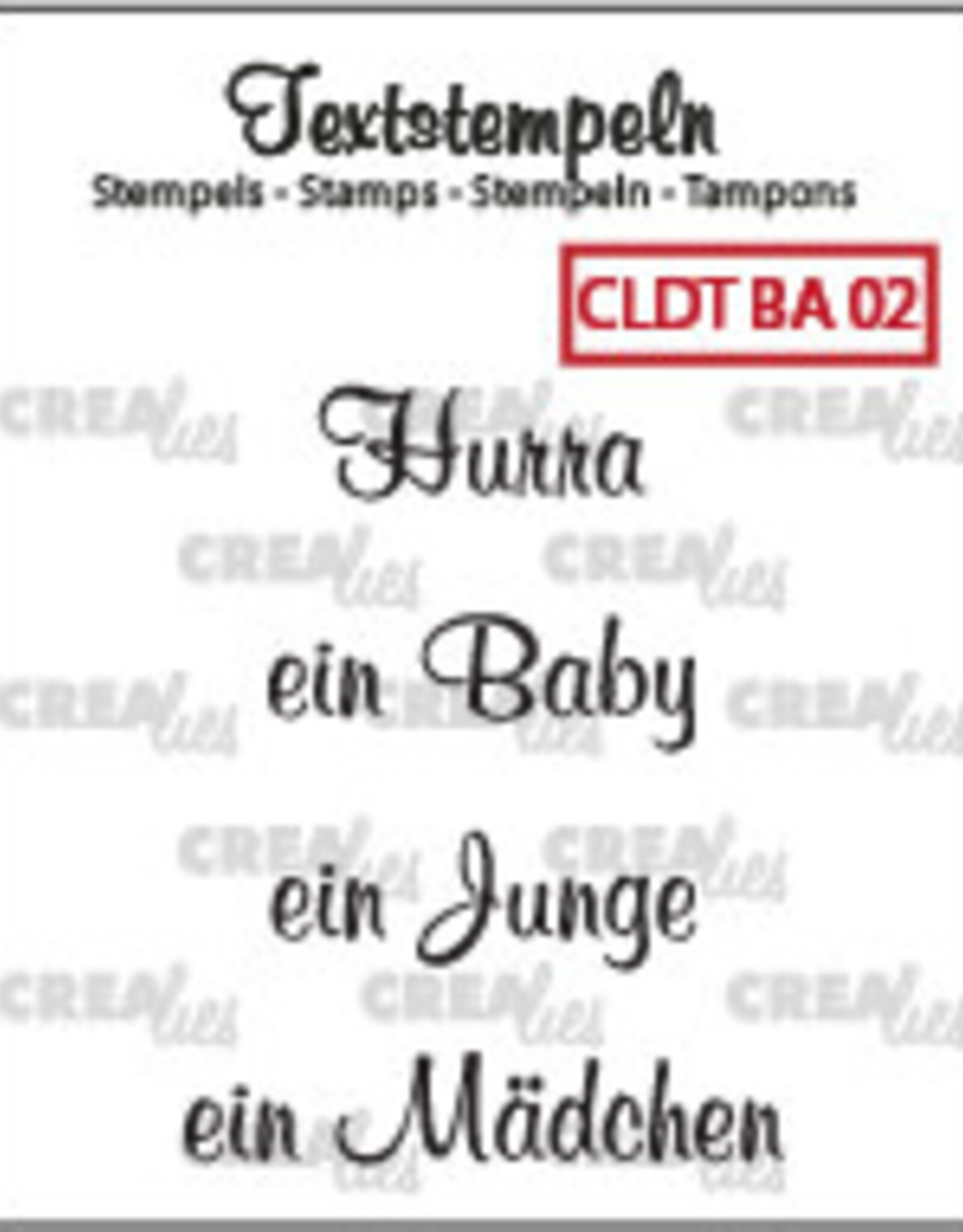 Crealies Crealies Textstempeln CLDTBA02