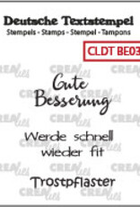 Crealies Crealies Textstempeln CLDTBE03