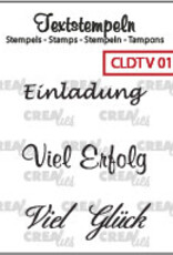 Crealies Crealies Textstempeln CLDTV01