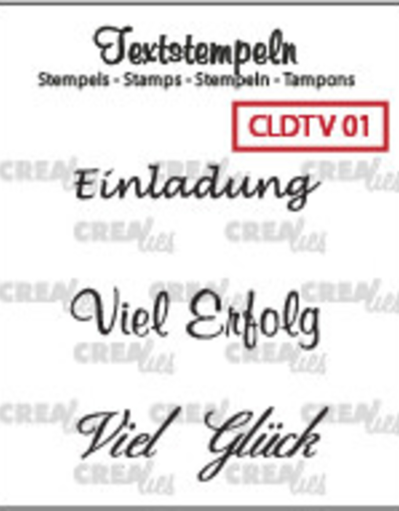 Crealies Crealies Textstempeln CLDTV01