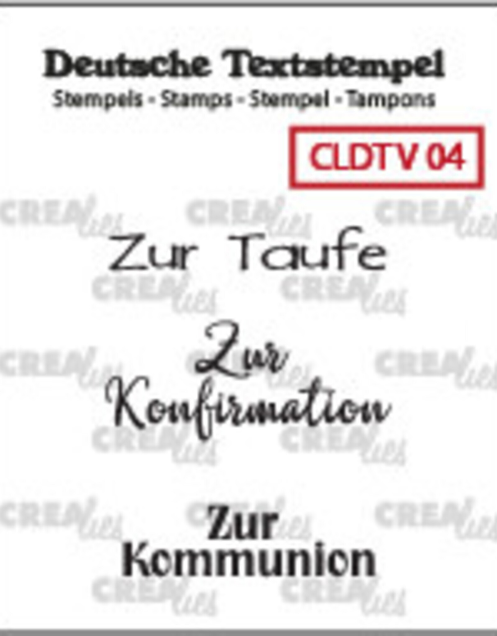 Crealies Crealies Textstempeln CLDTV04