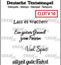Crealies Crealies Textstempeln CLDTV10