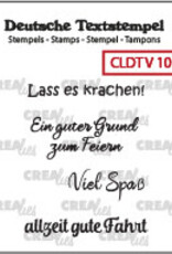 Crealies Crealies Textstempeln CLDTV10