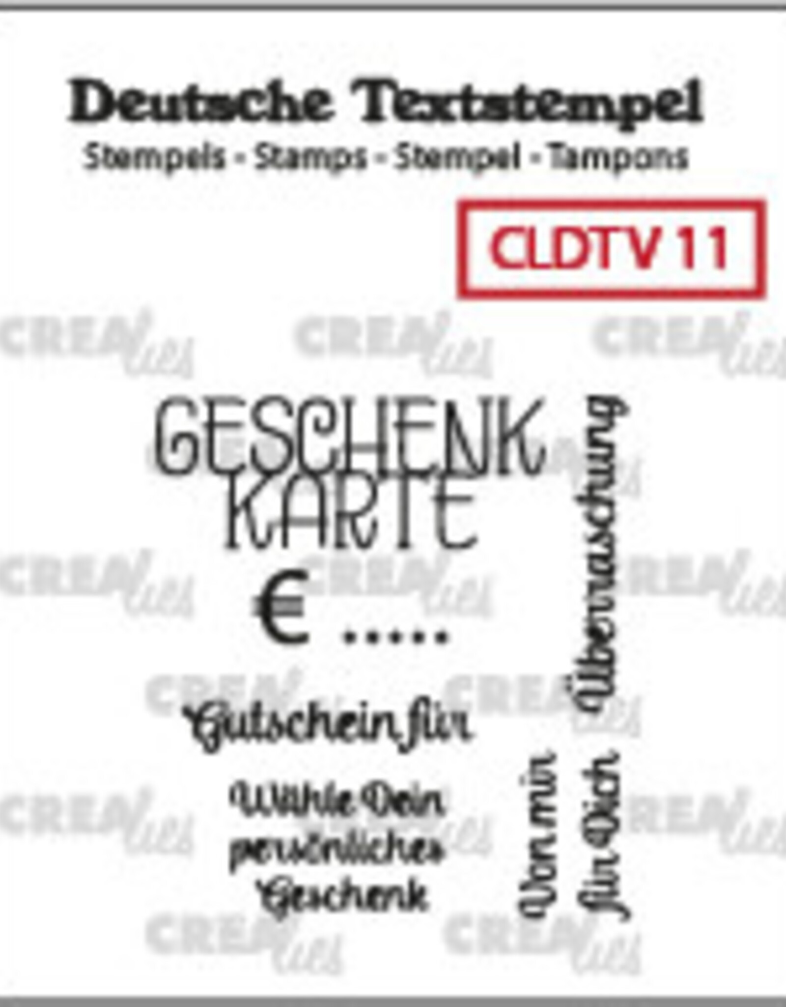 Crealies Crealies Textstempeln CLDTV11