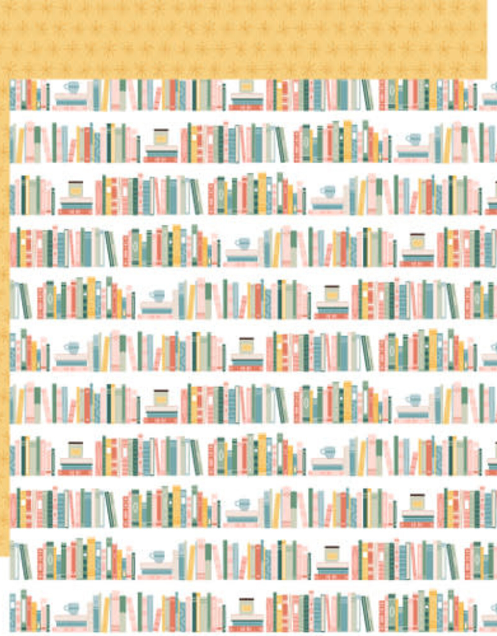 Echo Park Echopark Our Happy Place  Our Bookshelf 12 x12