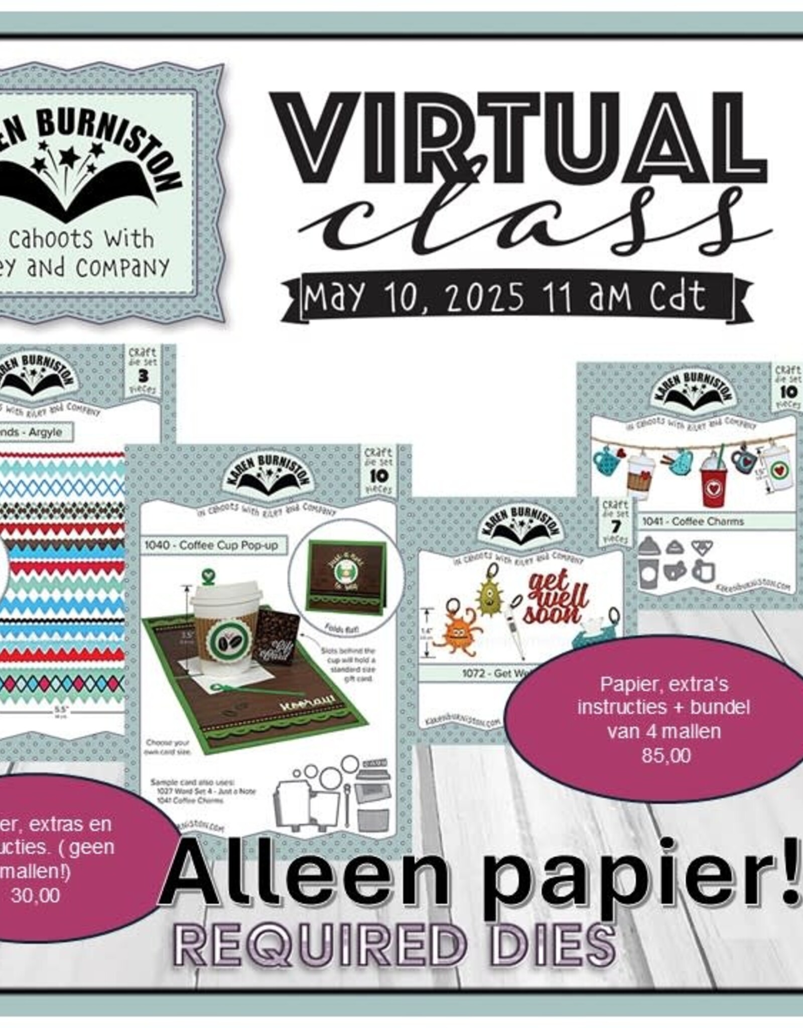 Karen Burniston Karen Burniston Virtual class 10 mei 2025   ALLEEN PAPIER