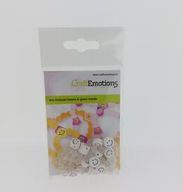 Craft Emotions Glaskralen wit