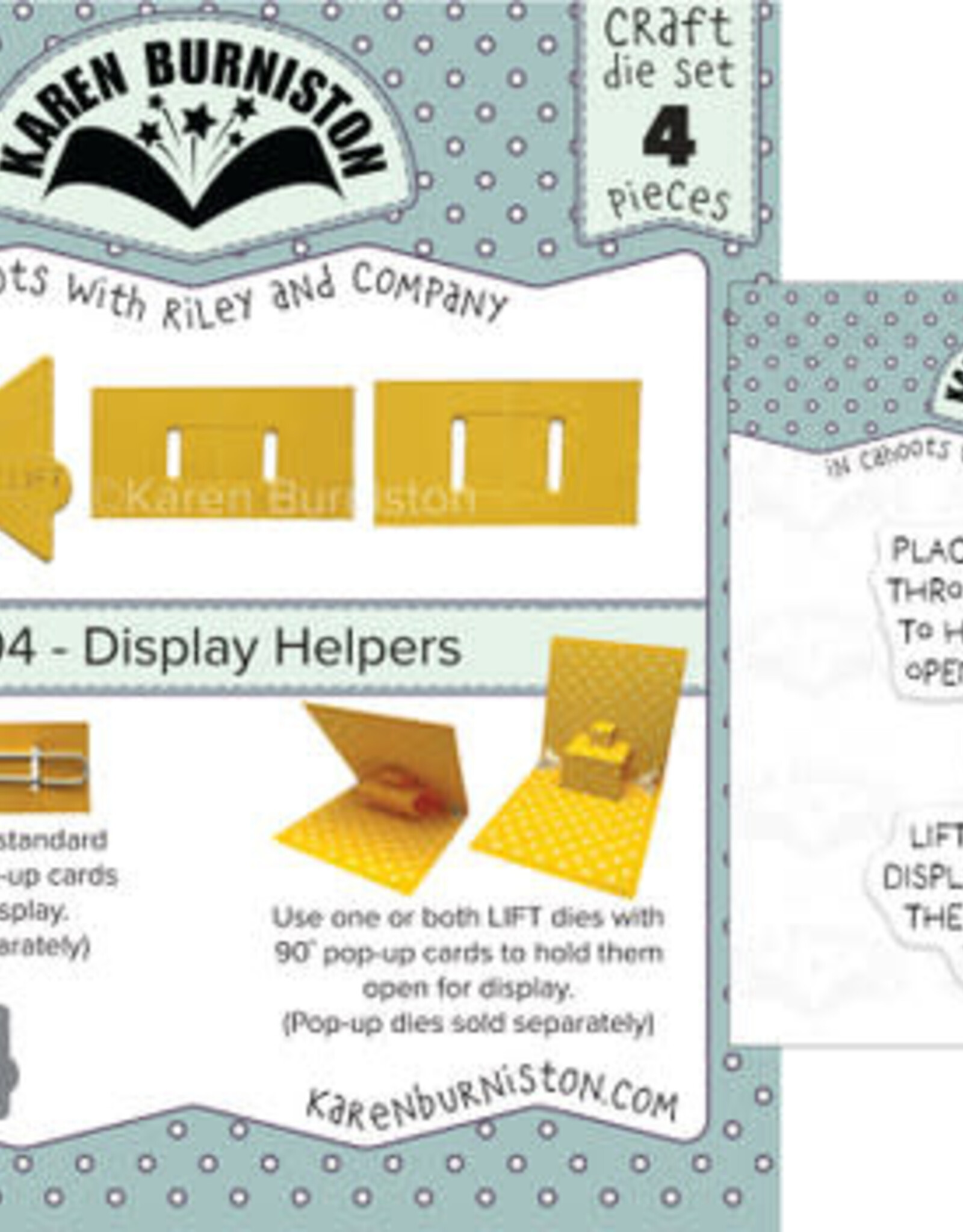Karen Burniston Karen Burniston Display Helpers die & stamp set   1304