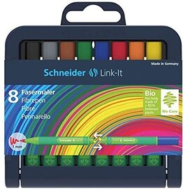 Schneider Schneider Fineliner Link-It, doos van 8, 1,0 mm