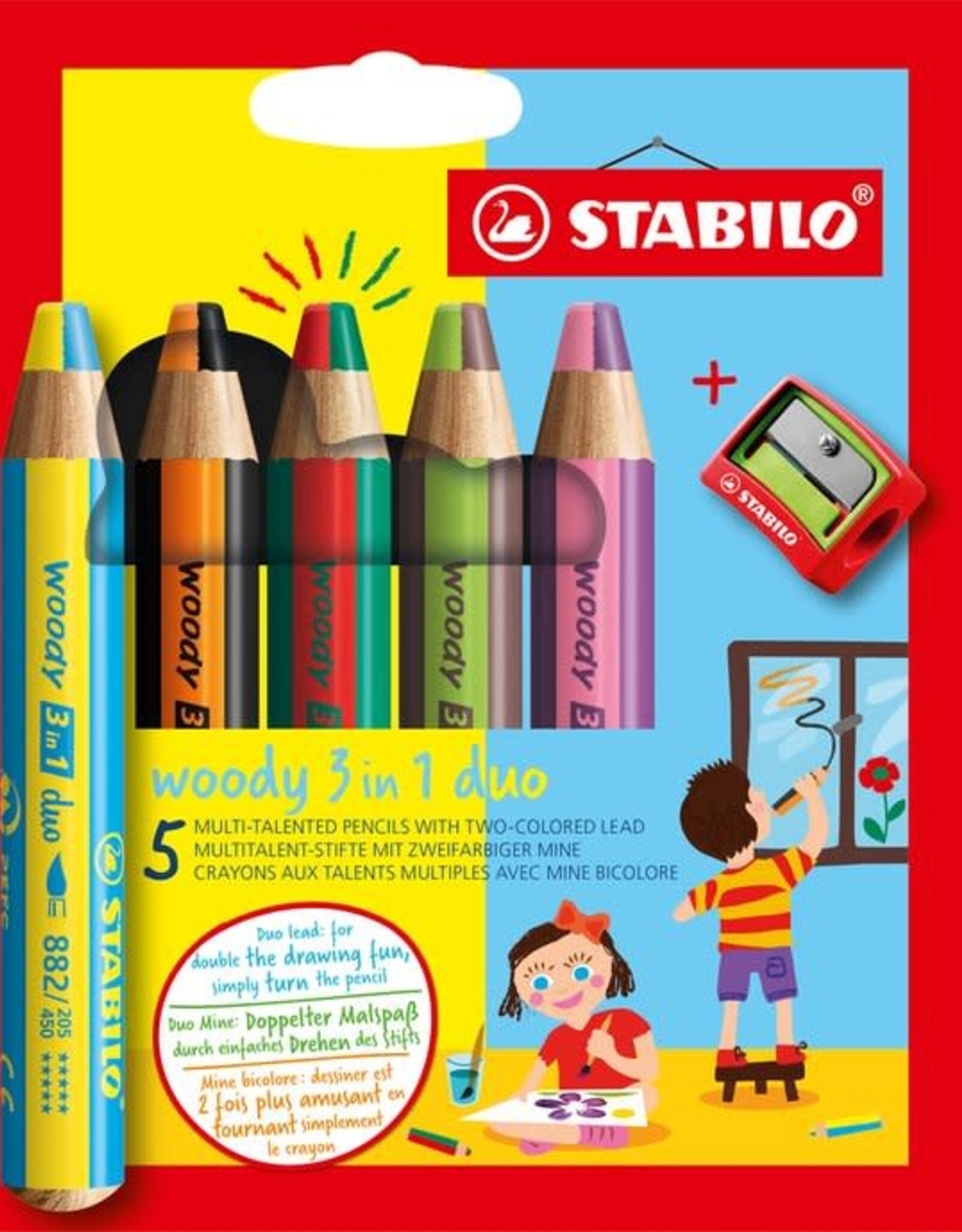 Stabilo STABILO woody 3 in 1 duo - kleurpotlood - verschillende kleuren