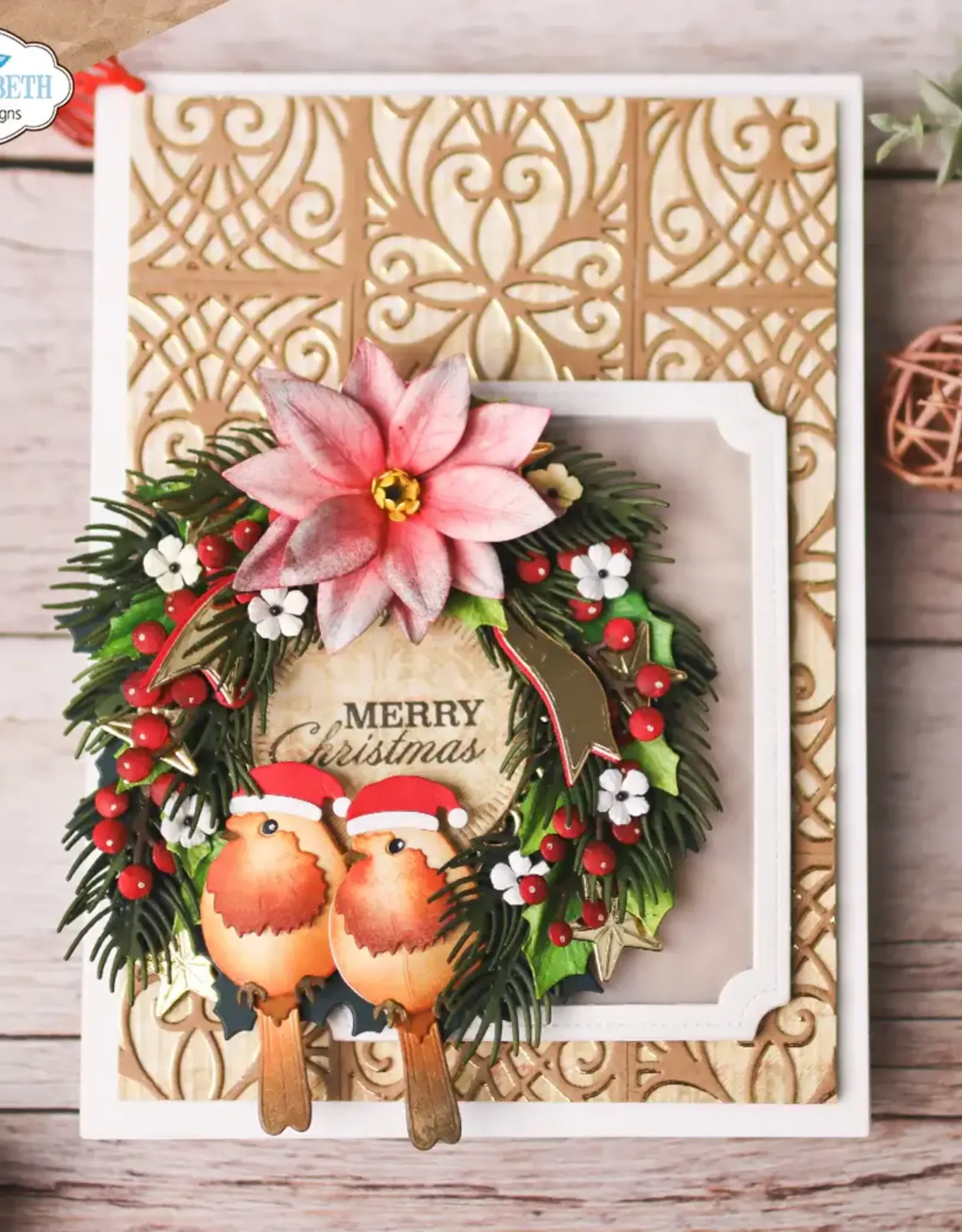 Elizabeth Craft Designs Elizabeth Craft Designs  Holiday Wreath   2271