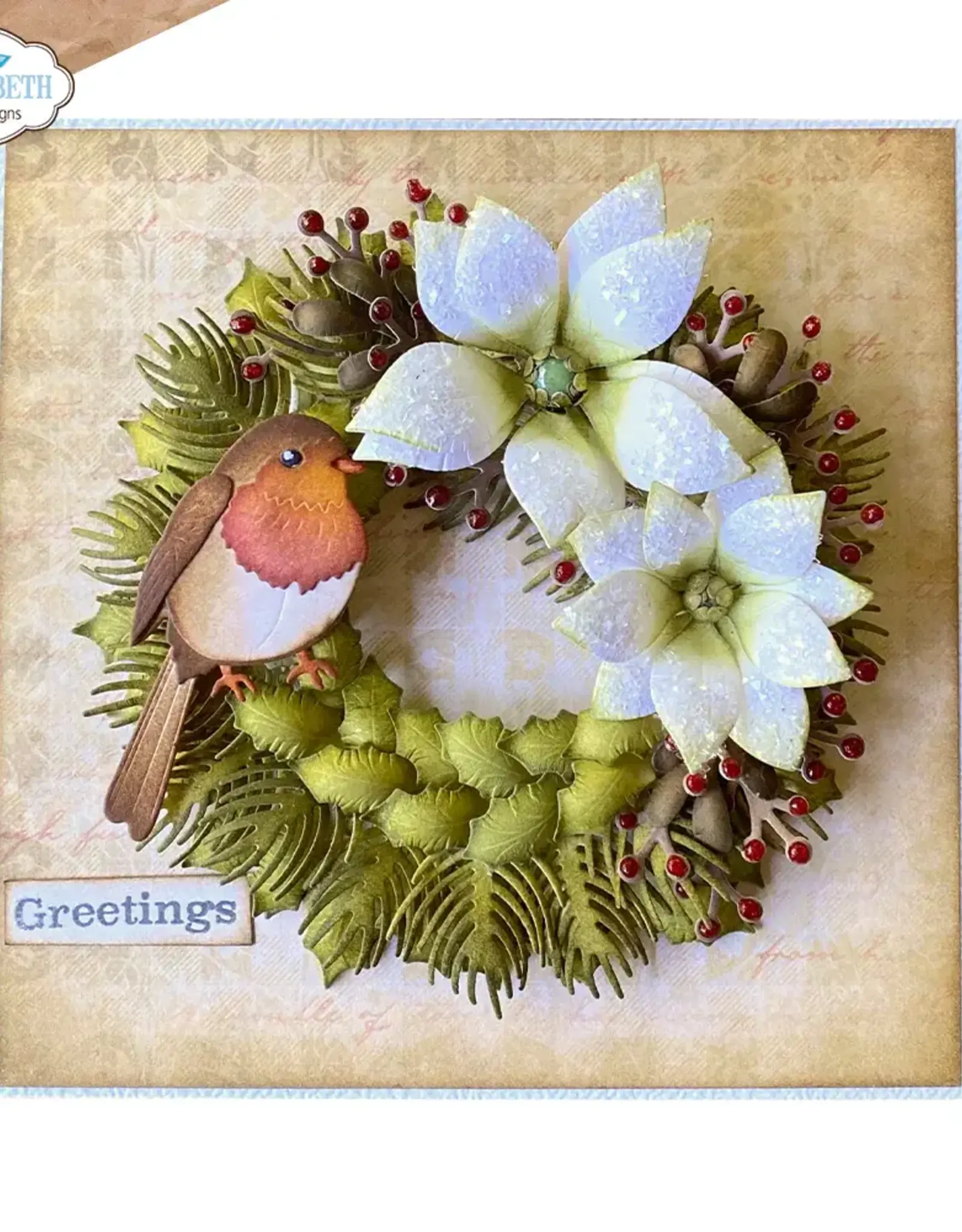 Elizabeth Craft Designs Elizabeth Craft Designs  Holiday Wreath   2271