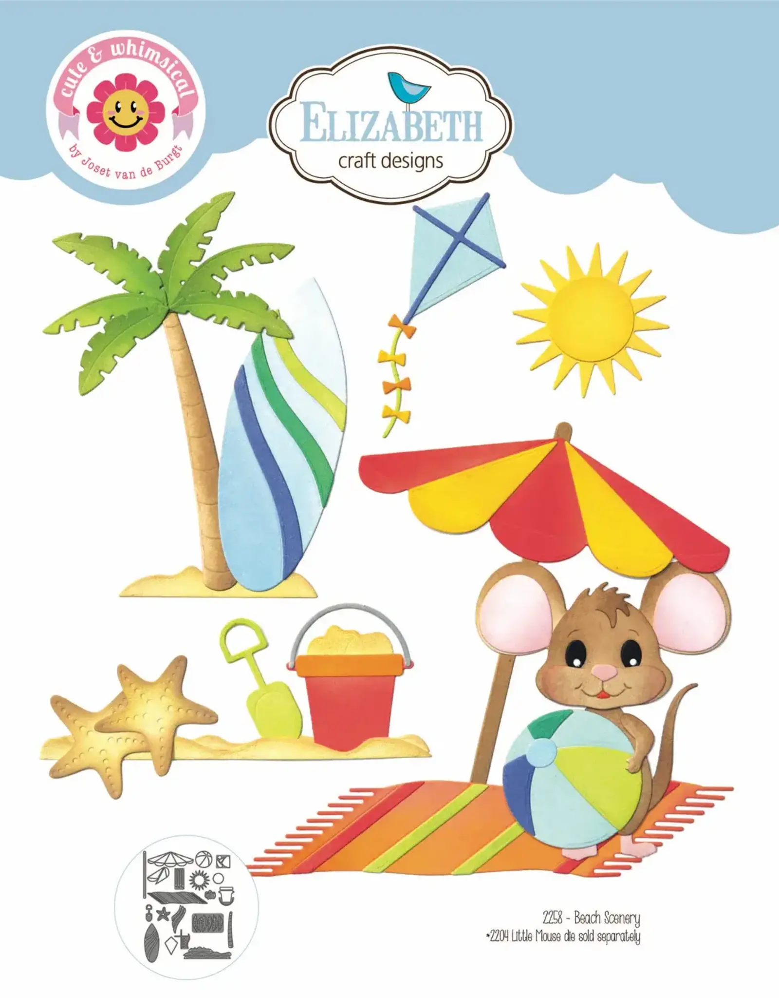 Elizabeth Craft Designs Elizabeth Craft Designs Beach Scenery  2258