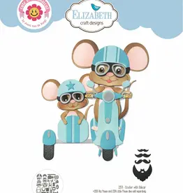 Elizabeth Craft Designs Elizabeth Craft Designs Scooter with sidecar  2259