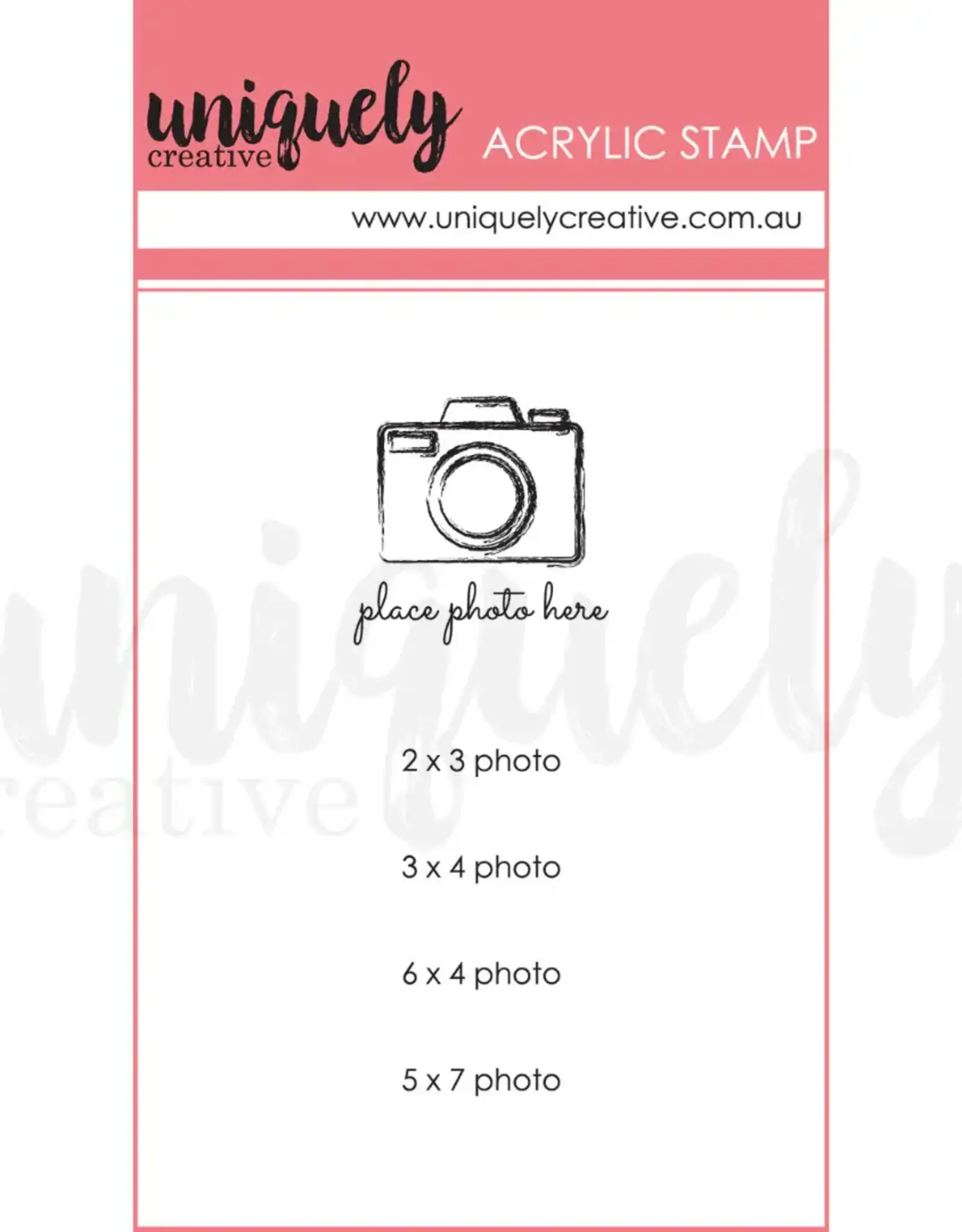 Uniquely Creative Uniquely Creative  Place Photo Here Photopolymer Stamp