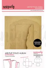 Uniquely Creative Uniquely Creative  6" x 8" Flip Folio Album - Kraft - Expanded