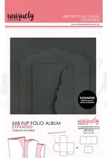 Uniquely Creative Uniquely Creative  6" x 8" Flip Folio Album - Black - Expanded