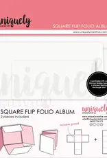 Uniquely Creative Uniquely Creative  Square Flip Folio Album - White