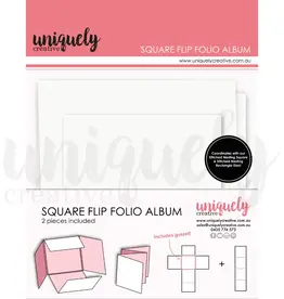 Uniquely Creative Uniquely Creative  Square Flip Folio Album - White